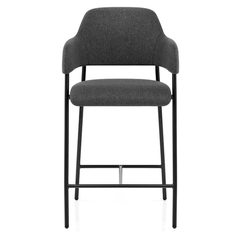 Trent Bar Stool Charcoal Fabric