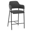 Trent Bar Stool Charcoal Fabric
