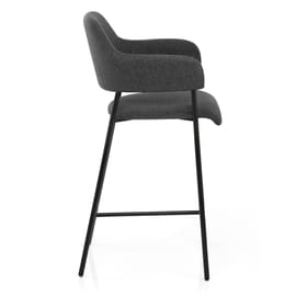 Trent Bar Stool Charcoal Fabric