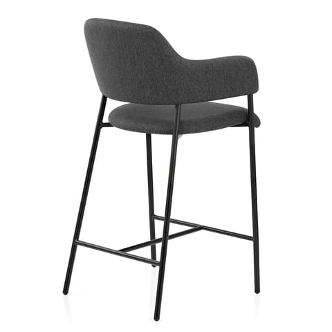 Trent Bar Stool Charcoal Fabric