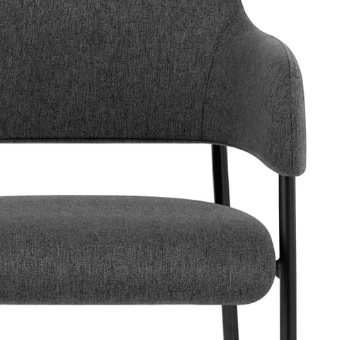 Trent Bar Stool Charcoal Fabric