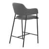 Trent Bar Stool Grey Leather
