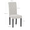 Utah Dining Chair Pebble Fabric