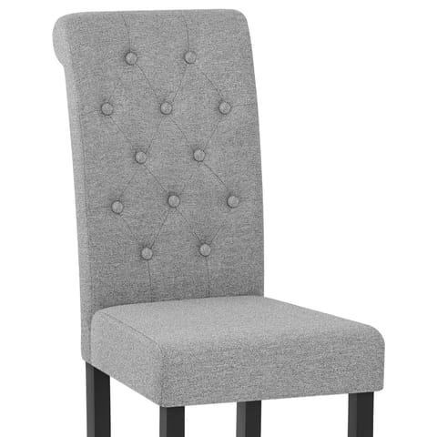 Utah Dining Chair Grey Fabric