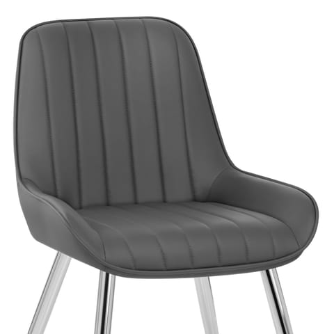 Mustang Chrome Chair Grey