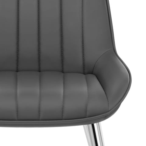 Mustang Chrome Chair Grey