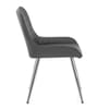 Lincoln Chrome Chair Grey