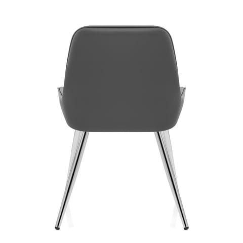 Lincoln Chrome Chair Grey