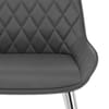 Lincoln Chrome Chair Grey