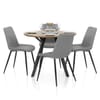 Sussex Dining Set Oak & Mid Grey