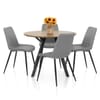 Sussex Dining Set Oak & Mid Grey