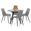 Sussex Dining Set Concrete & Mid Grey