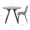 Sussex Dining Set Grey Wood & Mid Grey