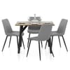 Warwick Dining Set Oak & Mid Grey