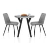 Wessex Dining Set Concrete & Mid Grey