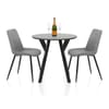 Wessex Dining Set Grey Wood & Mid Grey