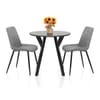 Wessex Dining Set Grey Wood & Mid Grey