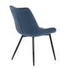 Lisbon Dining Chair Blue Velvet