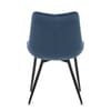 Lisbon Dining Chair Blue Velvet