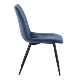 Lagos Dining Chair Blue Velvet