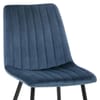 Lagos Dining Chair Blue Velvet