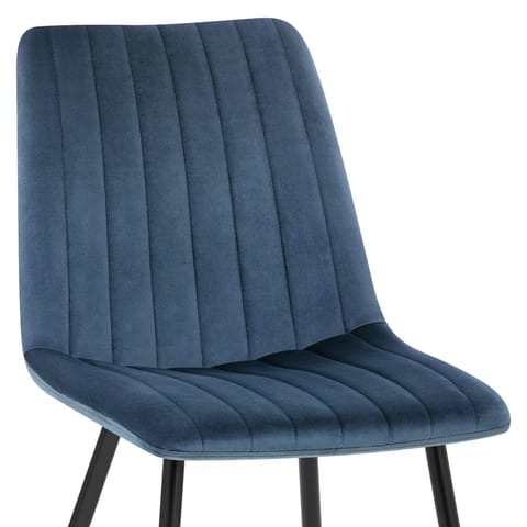 Lagos Dining Chair Blue Velvet