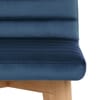 Pure Wooden Stool Blue Velvet