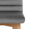 Pure Wooden Stool Grey Velvet