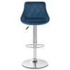 Stitch Bar Stool Blue Velvet