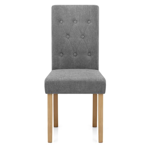 York Dining Chair Grey Fabric