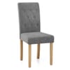York Dining Chair Grey Fabric