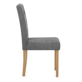 York Dining Chair Grey Fabric
