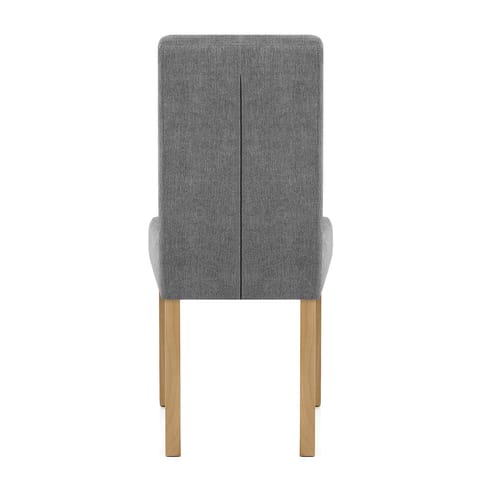 York Dining Chair Grey Fabric