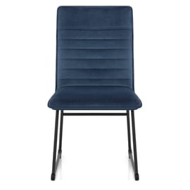 Chevelle Dining Chair Blue Velvet