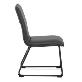 Chevelle Dining Chair Charcoal Leather