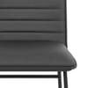 Chevelle Dining Chair Charcoal Leather