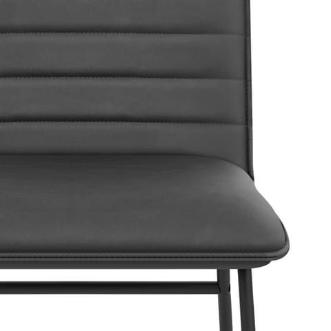 Chevelle Dining Chair Charcoal Leather