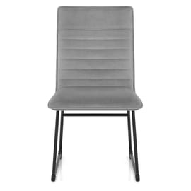 Chevelle Dining Chair Grey Velvet