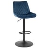 Faro Bar Stool Blue Velvet