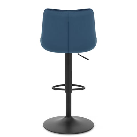 Faro Bar Stool Blue Velvet