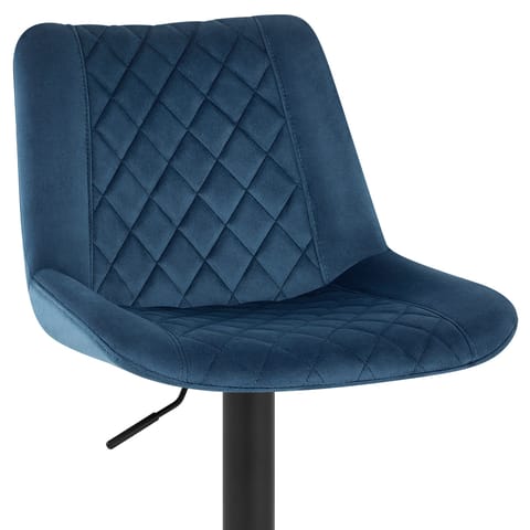 Faro Bar Stool Blue Velvet