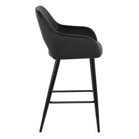 Lopez Bar Stool Black Velvet
