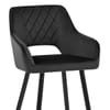 Lopez Bar Stool Black Velvet