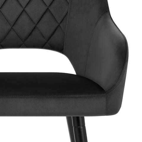 Lopez Bar Stool Black Velvet