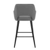 Lopez Bar Stool Grey Velvet