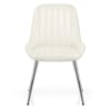 Mustang Chrome Chair Antique Cream