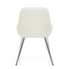 Mustang Chrome Chair Antique Cream