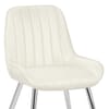 Mustang Chrome Chair Antique Cream