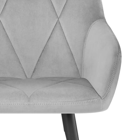 Lanson Bar Stool Grey Velvet