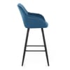 Lanson Bar Stool Midnight Blue Velvet